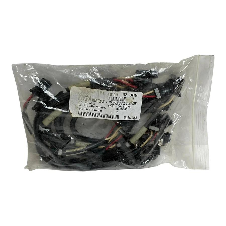 Hubbell Midget Twist-Lock 15A 125/250V Wiring Harness & Fanuc Fiber Optic Cable