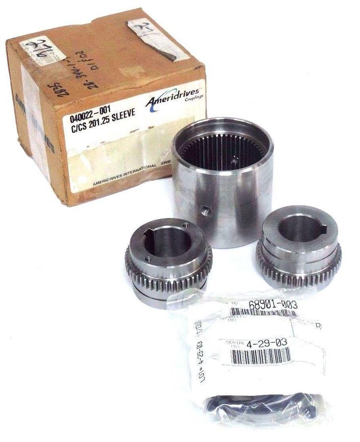 Used NIB AMERIDRIVES 040022-001 C/CS 201.25 SLEEVE COUPLER W/ SEAL KIT