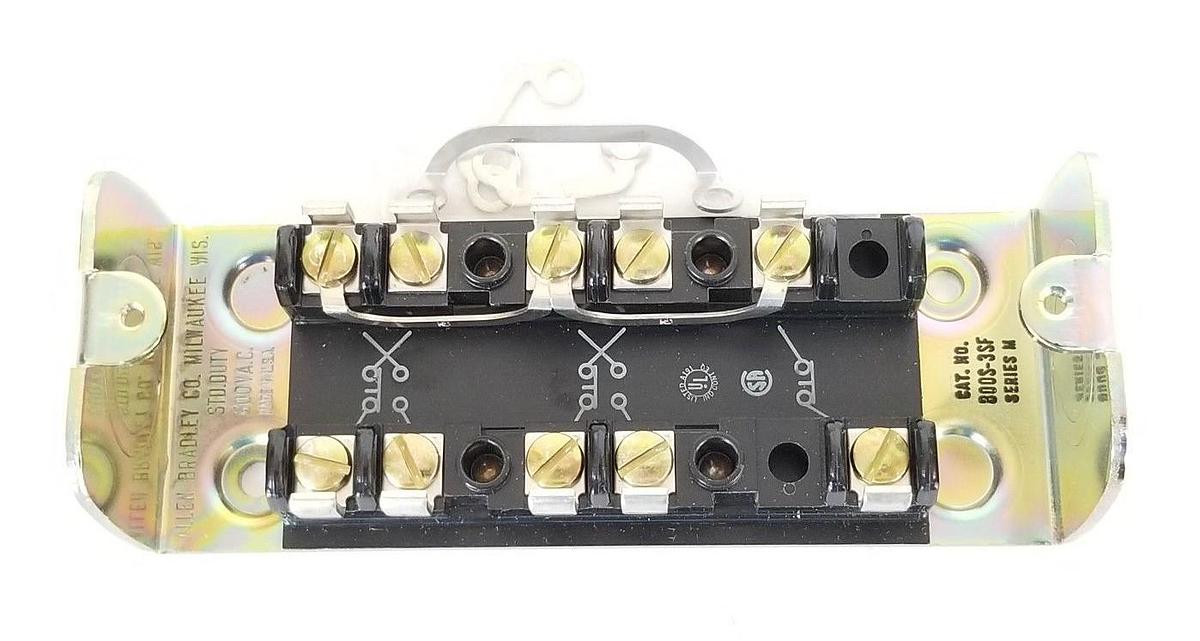Used NEW ALLEN-BRADLEY 800S-3SF PUSHBUTTON STATION SER. M, 800S3SF *INCOMPLETE*