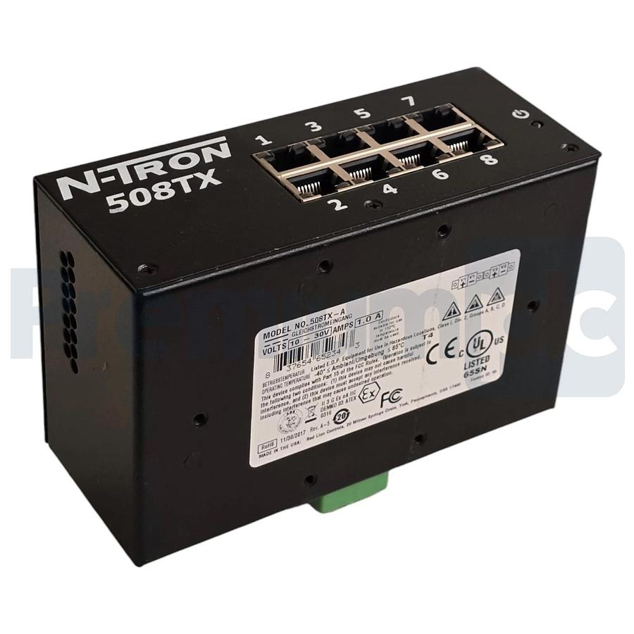 Red Lion N-Tron 508TX-A | 508TX Managed Ethernet Switch 8-Port 10-30VDC NSNP