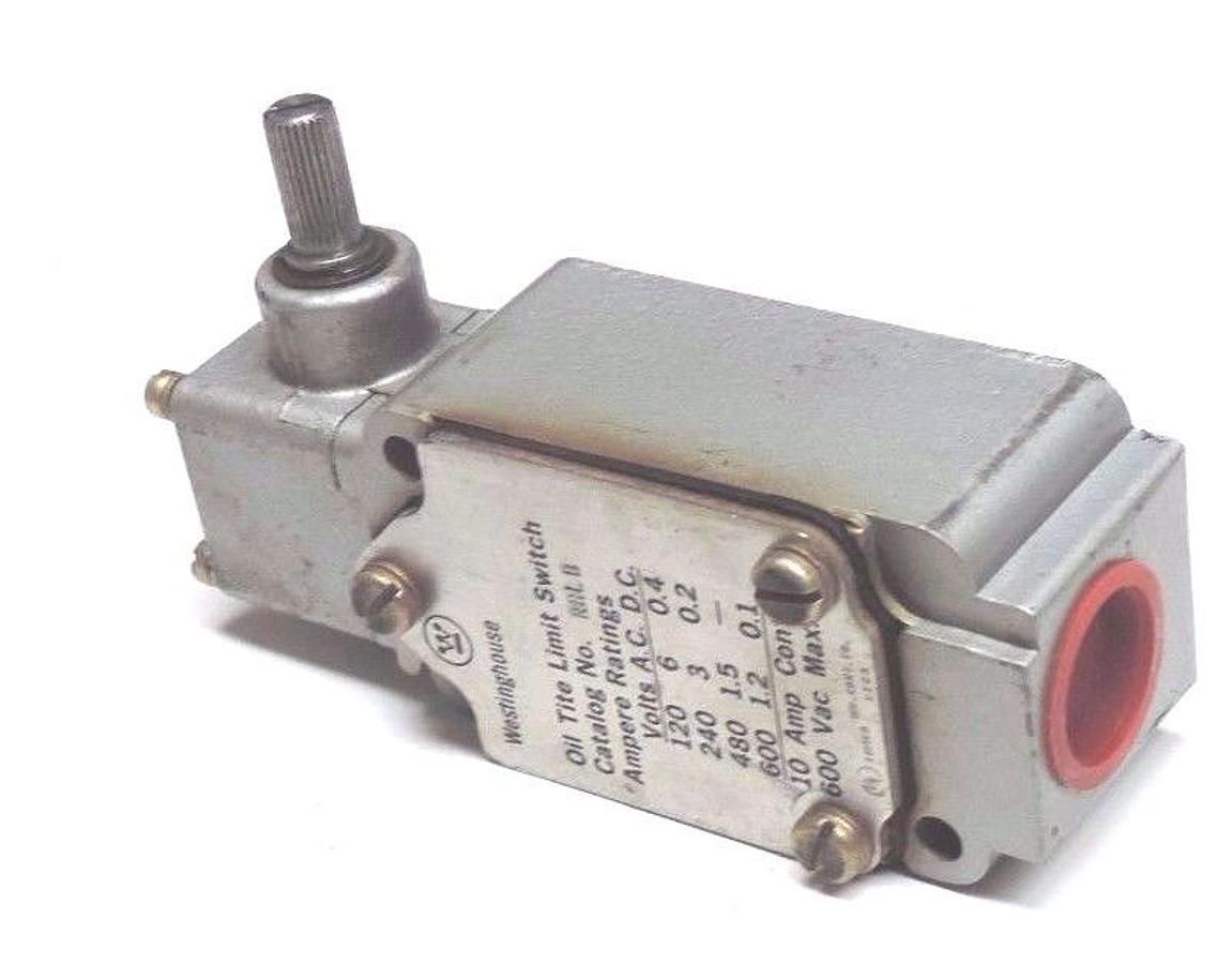 Used WESTINGHOUSE RRLB OIL TITE LIMIT SWITCH 10AMP CONT. 600 VAC. MAX.