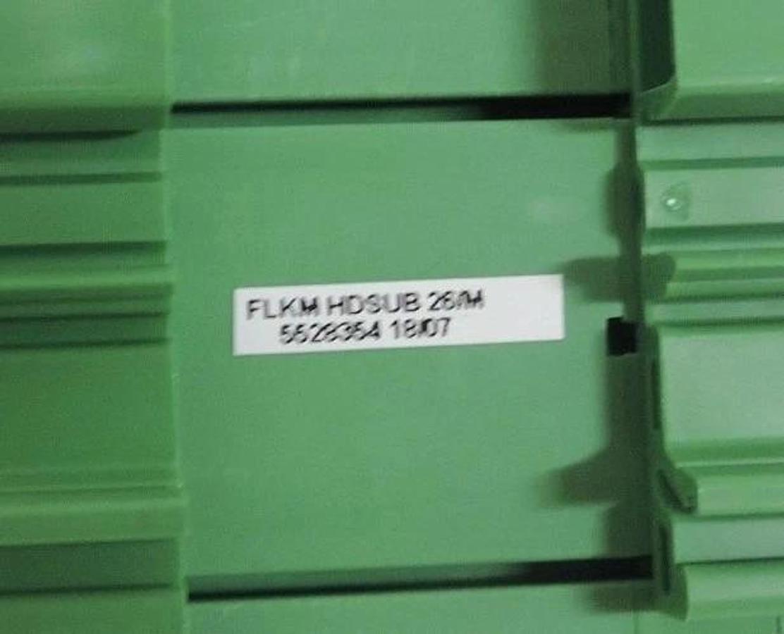 Used PHOENIX CONTACT FLKM HDSUB 26/M  VARIOFACE MODULE 5528354, 26POS 79MM