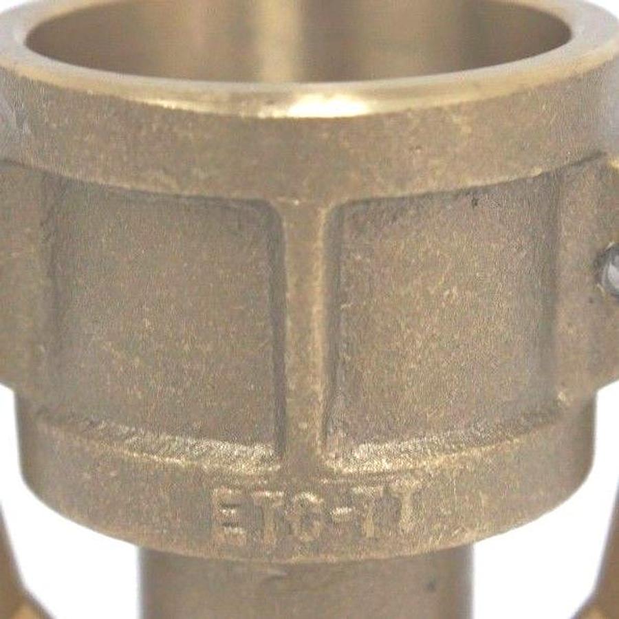 Used NEW TOUGH TITE ETC-TT SUCTION & DISCHARGE CAM LOCK BRASS HOSE COUPLING