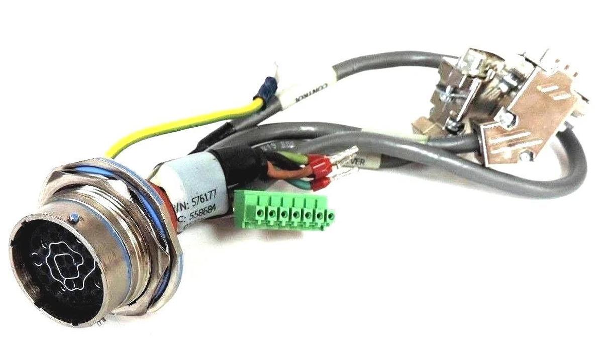 Used MATRIX M83723/73R2028N SOCKET 28 PIN CONN.W/ RESOLVER, TRANSDUCER & CONTROL PLUG