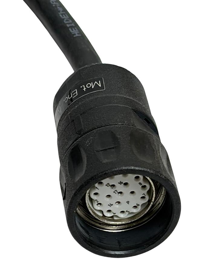 Used Heidenhain ID 289440-09 CNC Motor Encoder Cable 17-Pin Female to 25-Pin D-Sub