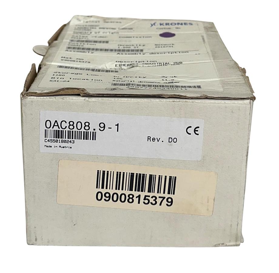 Used B&R 0AC808.9-1 / 0AC80891 INDUSTRIAL 8-PORT EtherNet HUB 24VDC 0AC808 NSMP
