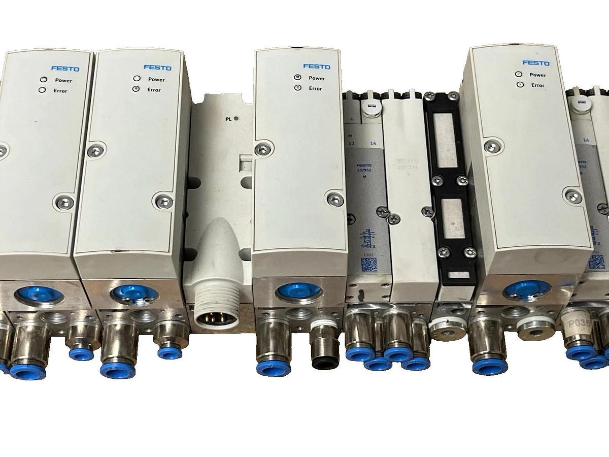 Used Festo CPX/MPA-S Terminal | EtherNet/IP CPX-FB32 | (9) VPPM Proportional (6) MPA2