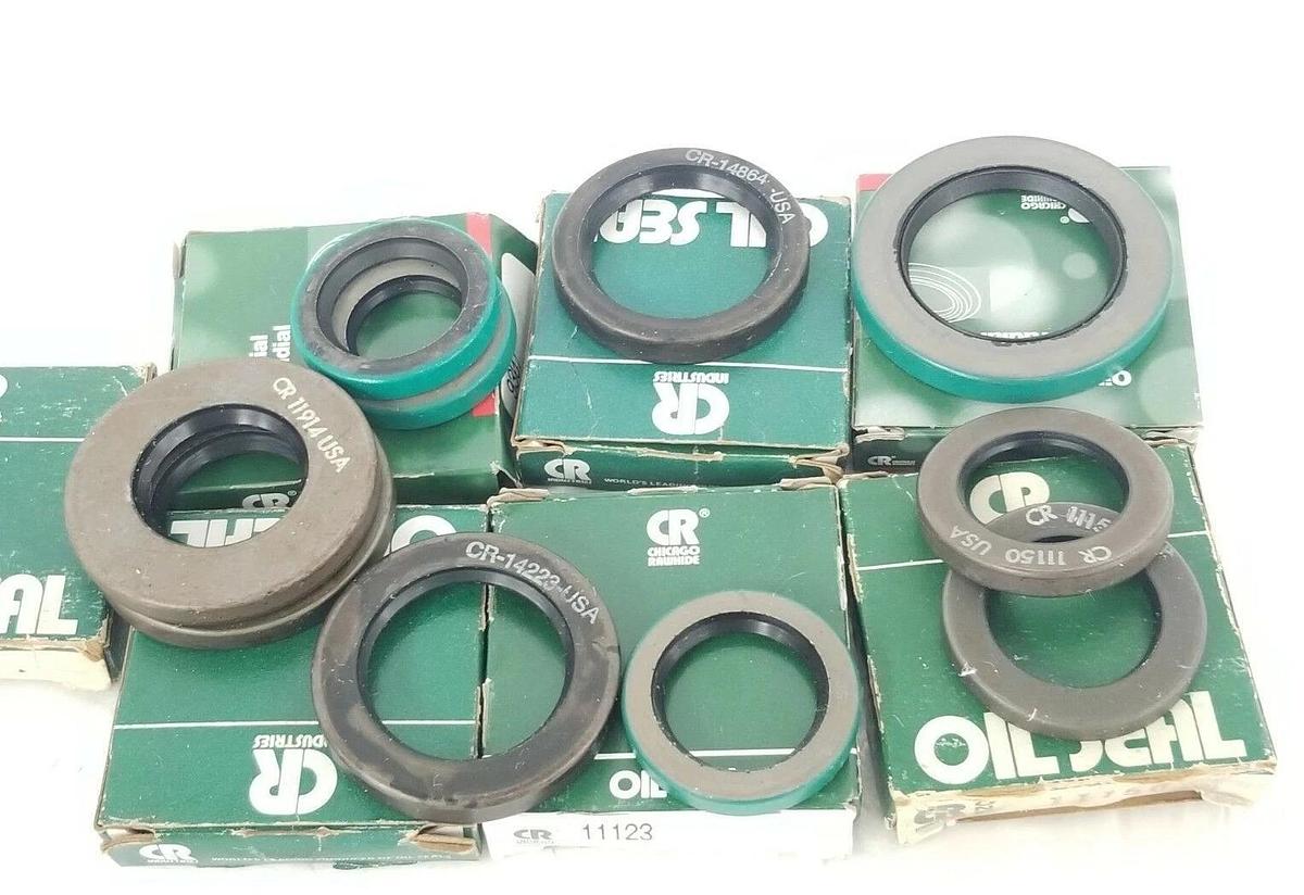 LOT OF 10 NEW CHICAGO RAWHIDE OIL SEALS 11914 9307 11123 14223 11150 14864 16118