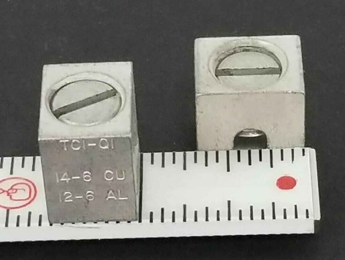 Used LOT OF 2 I-T-E TC1-Q1 CIRCUIT BREAKER TERMINAL LUGS TC1Q1