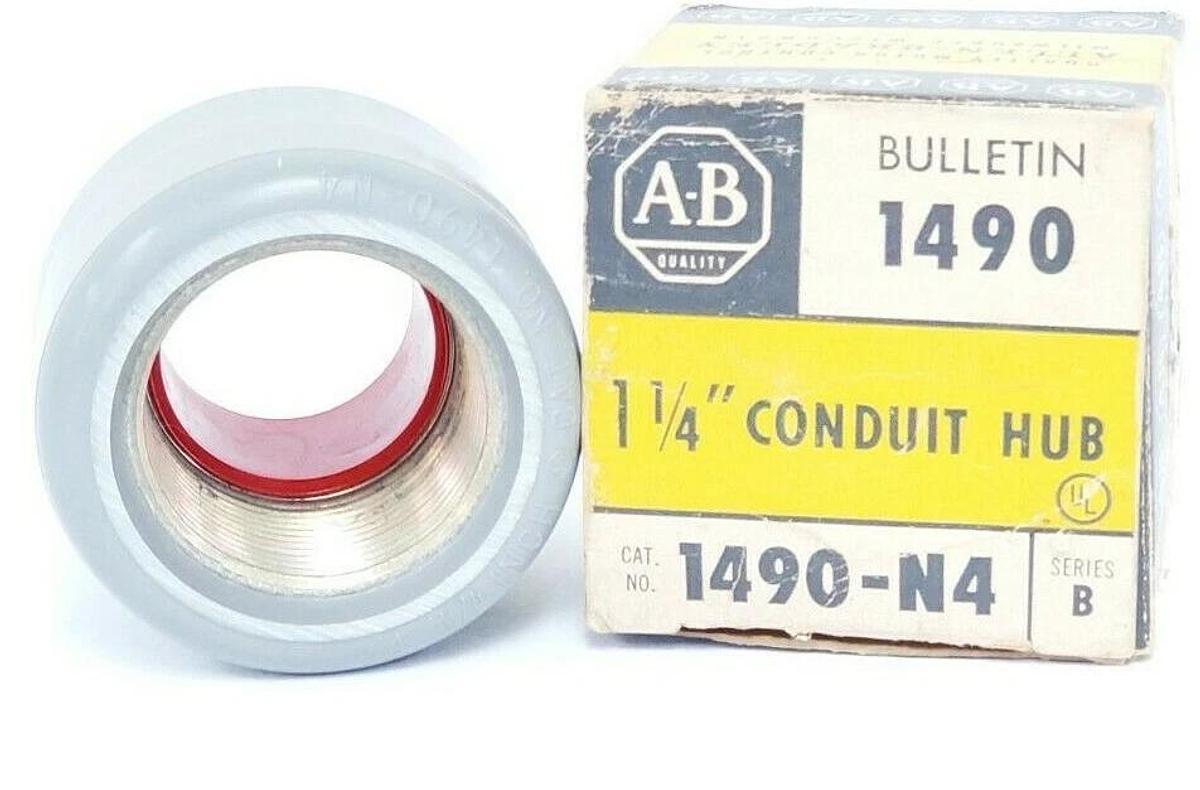 Used NEW ALLEN BRADLEY 1490-N4 CONTACT HUB 1 1/4'' 1490N4 SER. B