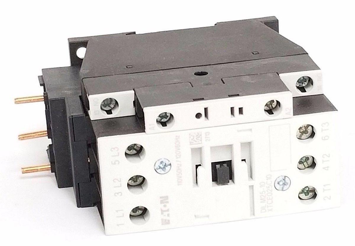 Used EATON CUTLER HAMMER XTCE018C10A CONTACTOR, 110/120V, 50/60HZ