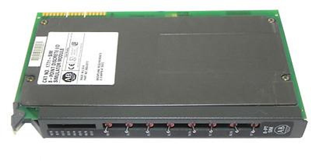 Used ALLEN BRADLEY 1771-SIM 8-PIONT DISCRETE I/O SIMULATOR MODULE 1771SIM