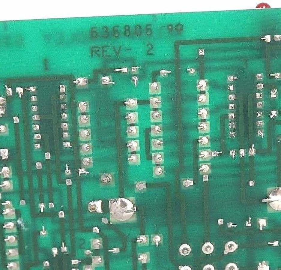 Used ALLEN BRADLEY 636806 POWER SUPPLY BOARD 636806 REV-2 BACK SIDE