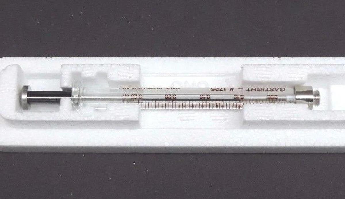 Used NIB HAMILTON AGILENT 9301-0678 SYRINGE 202325 1725 RN HP, 250UL,