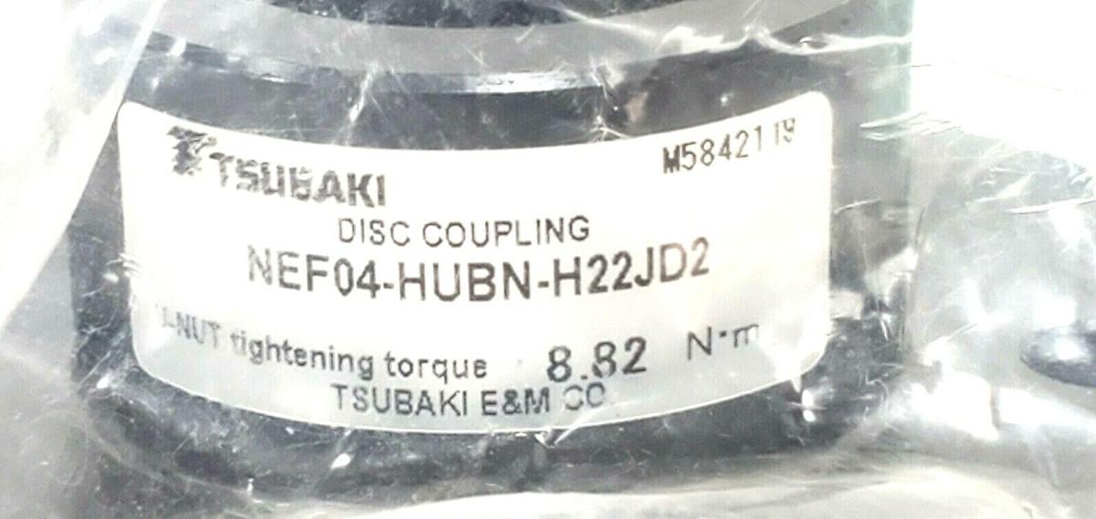 Used NEW TSUBAKI NEF04-HUBL-H15JD2 / NEF04-HUBN-H22JD2 DISC COUPLINGS NEF04 NEF04.10