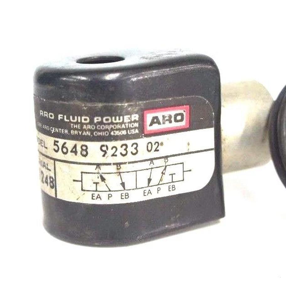 Used LOT OF 4 ARO 5648923302 SOLENOID VALVES 5648 9233 02