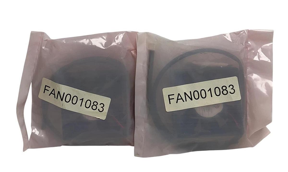 Used 2 MELCO YASAKAWA FAN001083 / MMF-08D24ES DC AXIAL FANS 2922G1 24VDC SQUARE NSMP
