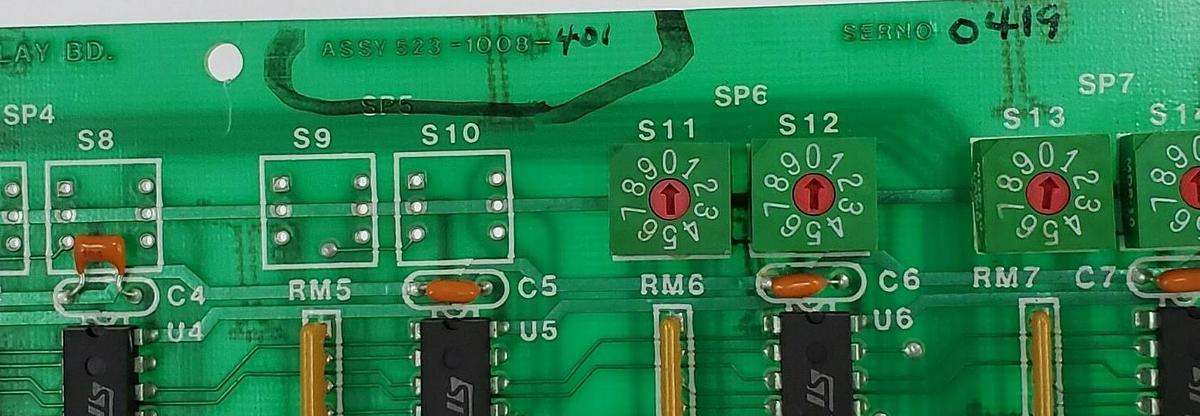 Used MOORE TECHNOLOGIES INC. 523-1008-401 PROCESSOR/DISPLAY BOARD 5231008401