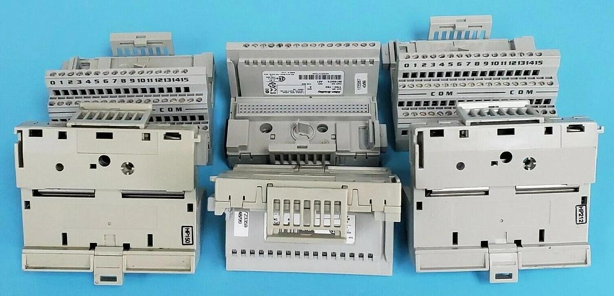 Used LOT OF 6 ALLEN BRADLEY 1794-TB3 TERMINAL BASES 1794TB3 SER. A REV. A01, 96145474