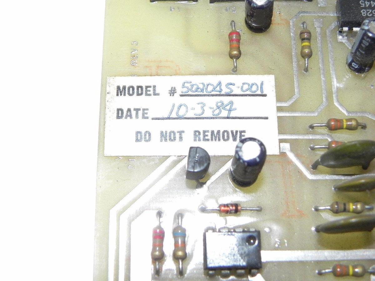 Used WELCO TECHNOLOGIES 502045001 BOARD 502045-001
