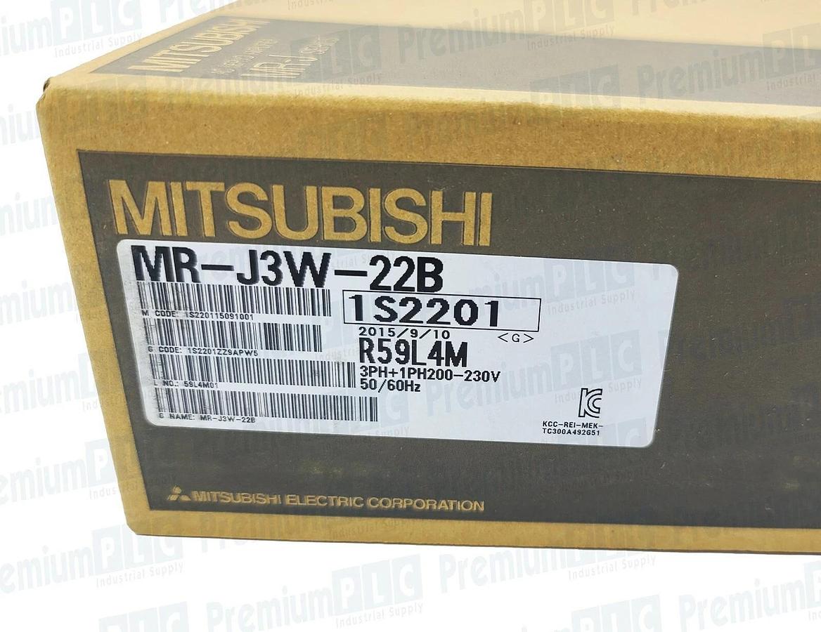 Used NEW MITSUBISHI MR-J3W-22B SERVO AMPLIFIER MRJ3W22B 3PH+1PH 200-230V 50/60HZ