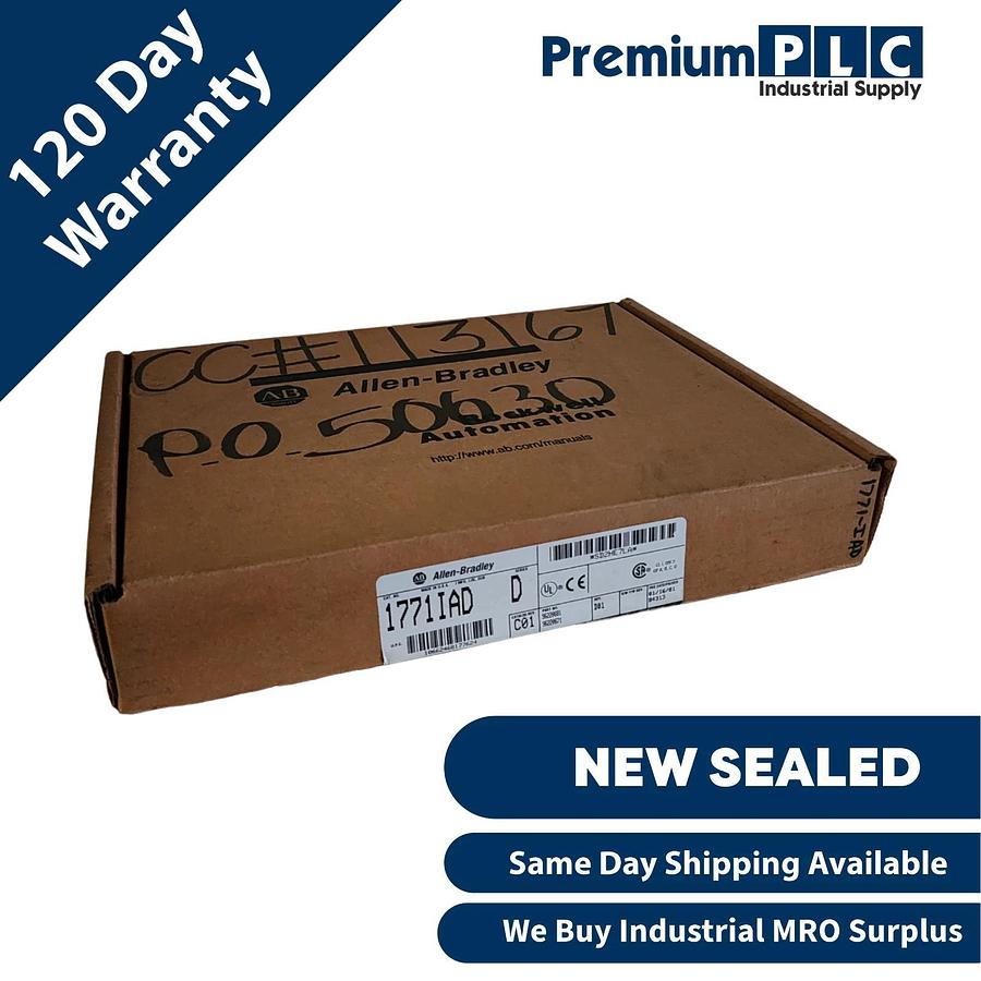 Used NEW SEALED ALLEN BRADLEY 1771-IAD /D PLC-5 16PT DIGITAL INPUT MODULE 1771IAD