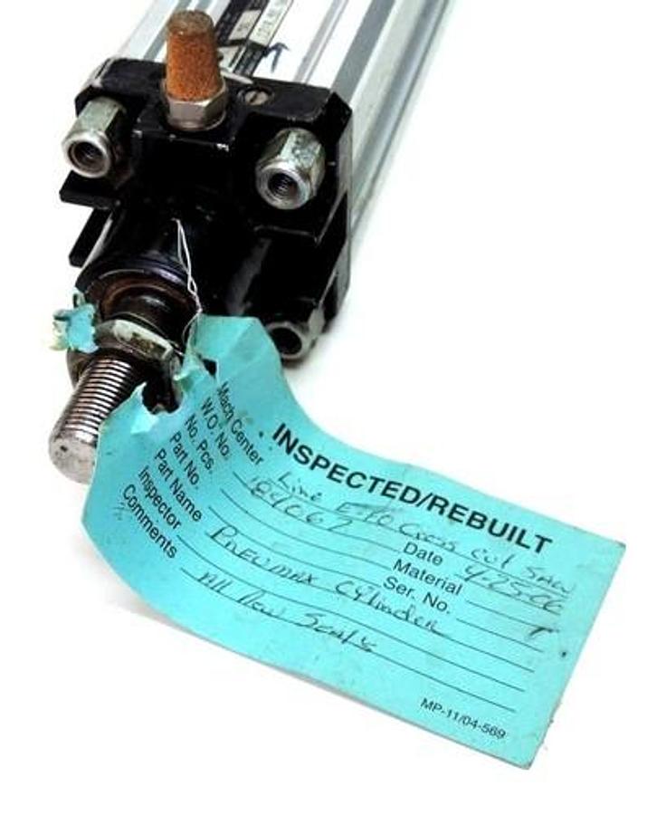 Used PNEUMAX 1319.50.1600.01 PNEUMATIC VALVE CYLINDER 10 BAR 70" LENGTH 131950160001