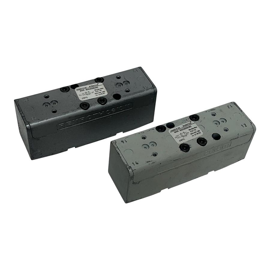 Lot of 2 Aventics Rexroth R432006392 Ceram ISO Size 2 Pneumatic Valve - NSNP
