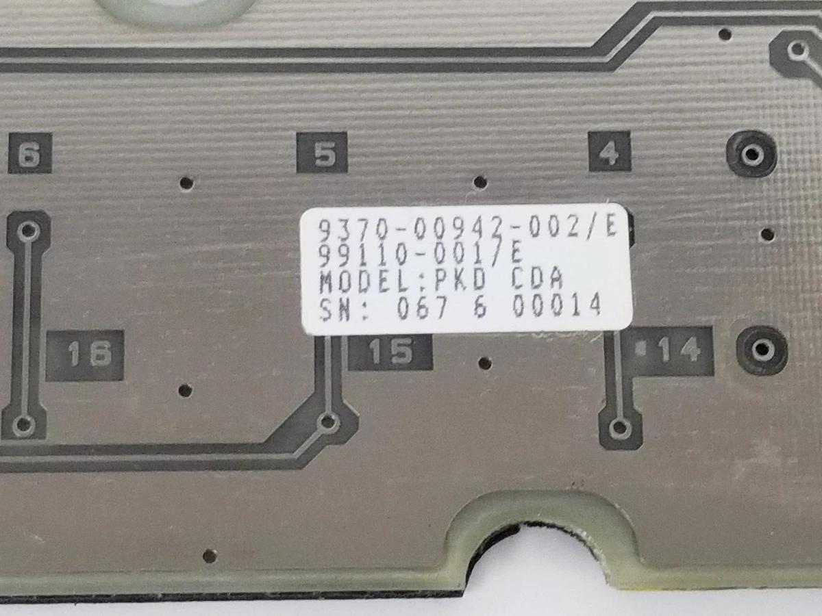 Used ESTERLINE / MEMTRON 99110-001/E KEYPAD BOARD 9370-00942-002/E PKD-CDA 99110-001