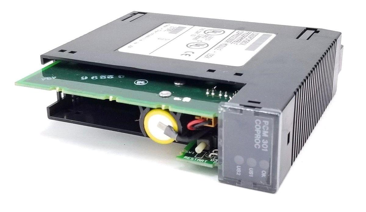 Used GE FANUC IC693PCM301K PROGRAMMABLE COPROCESSOR MODULE 192K