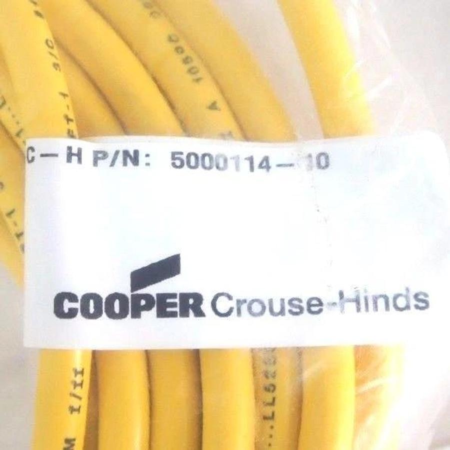 Used LOT OF 3 NEW COOPER CROUSE HINDS 5000114-10 CORD SETS 500011410