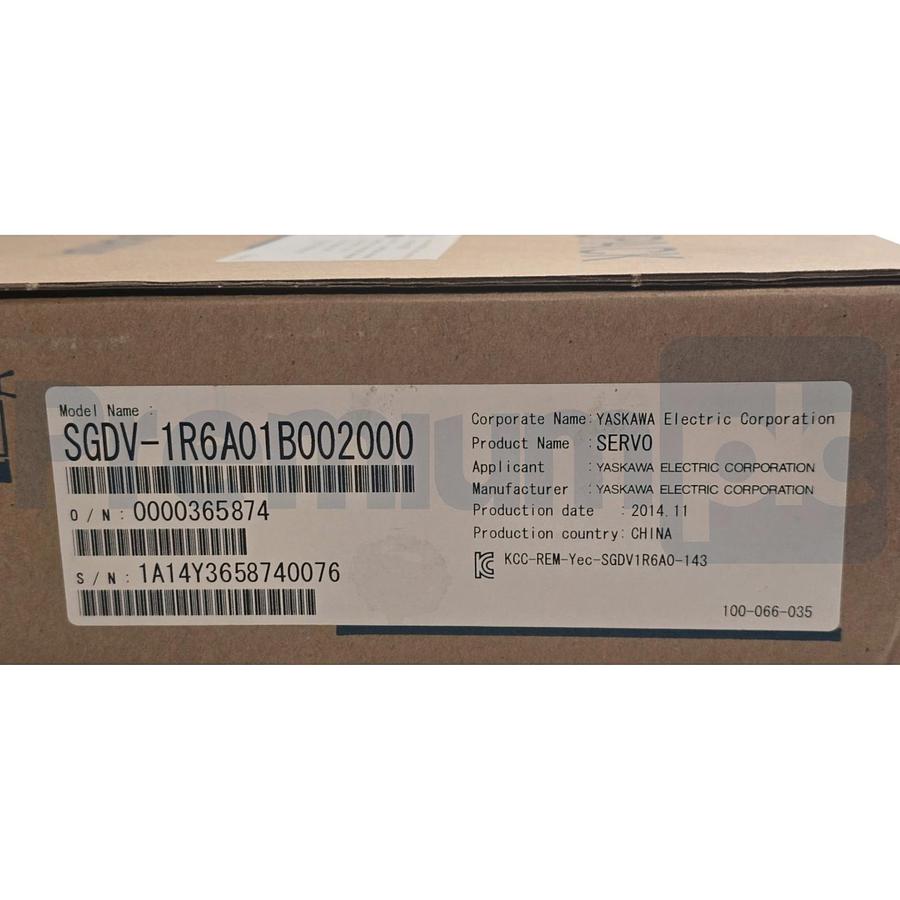 Used YASKAWA ELECTRIC SGDV-1R6A01B002000 SIGMA-5 SERVOPACK SERVO AMPLIFIER 200V NSMP