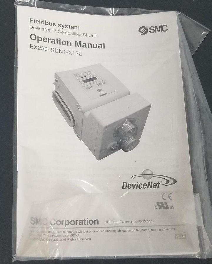 NEW OPERATION MANUAL FOR SMC EX250-SDN1-X122 DEVICENET SERIAL INTERFACE UNIT