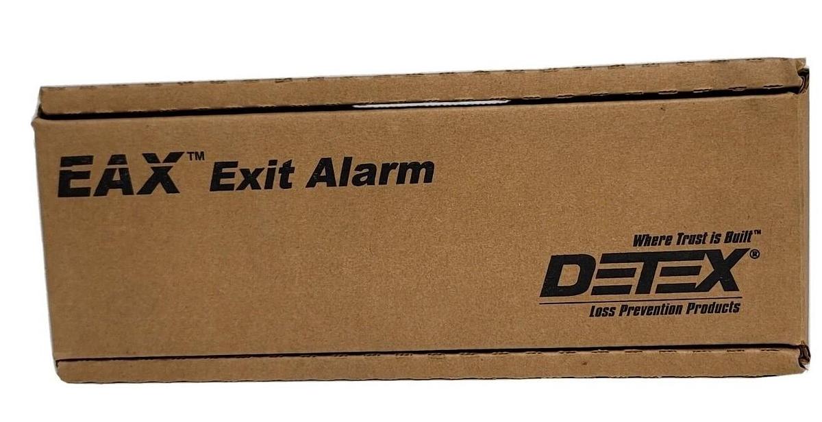 Used NEW DETEX EAX-500 EAX EXIT ALARM W/ 9V BATTERY GRAY 102600-1 EAX500