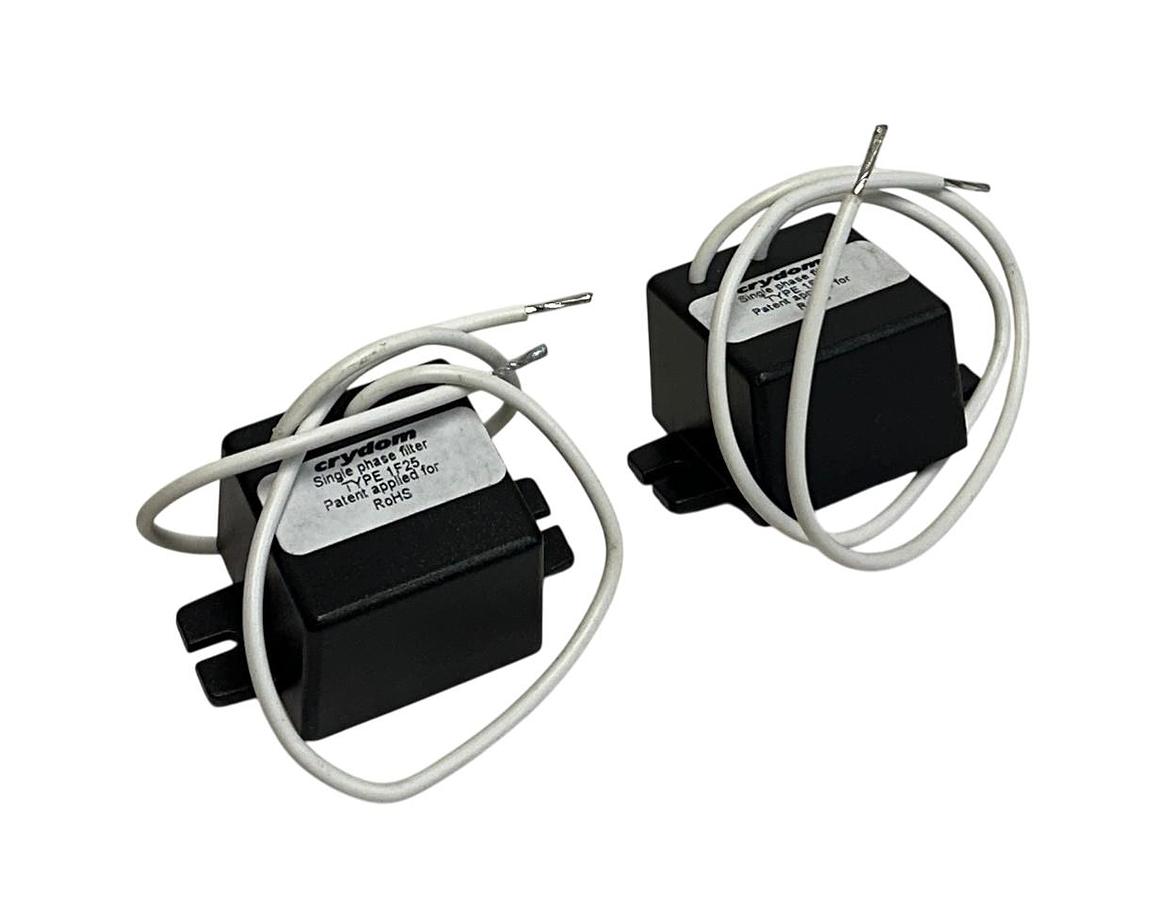 Used 2 CRYDOM 1F25 SINGLE PHASE SUPPRESSION FILTERS 275V NSNP