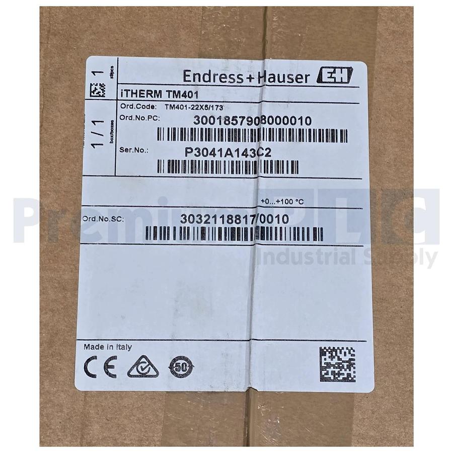 ENDRESS+HAUSER TM401-AA1C1D2A14A20A32EA1A1 iTHERM RTD THERMOMETER +0-+100°C NSMP