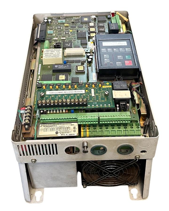 Used ALLEN BRADLEY 1336T-B020-AA-GT2EN-HA2-L5 /C 1336 FORCE AC DRIVE 35A 3PH USNP