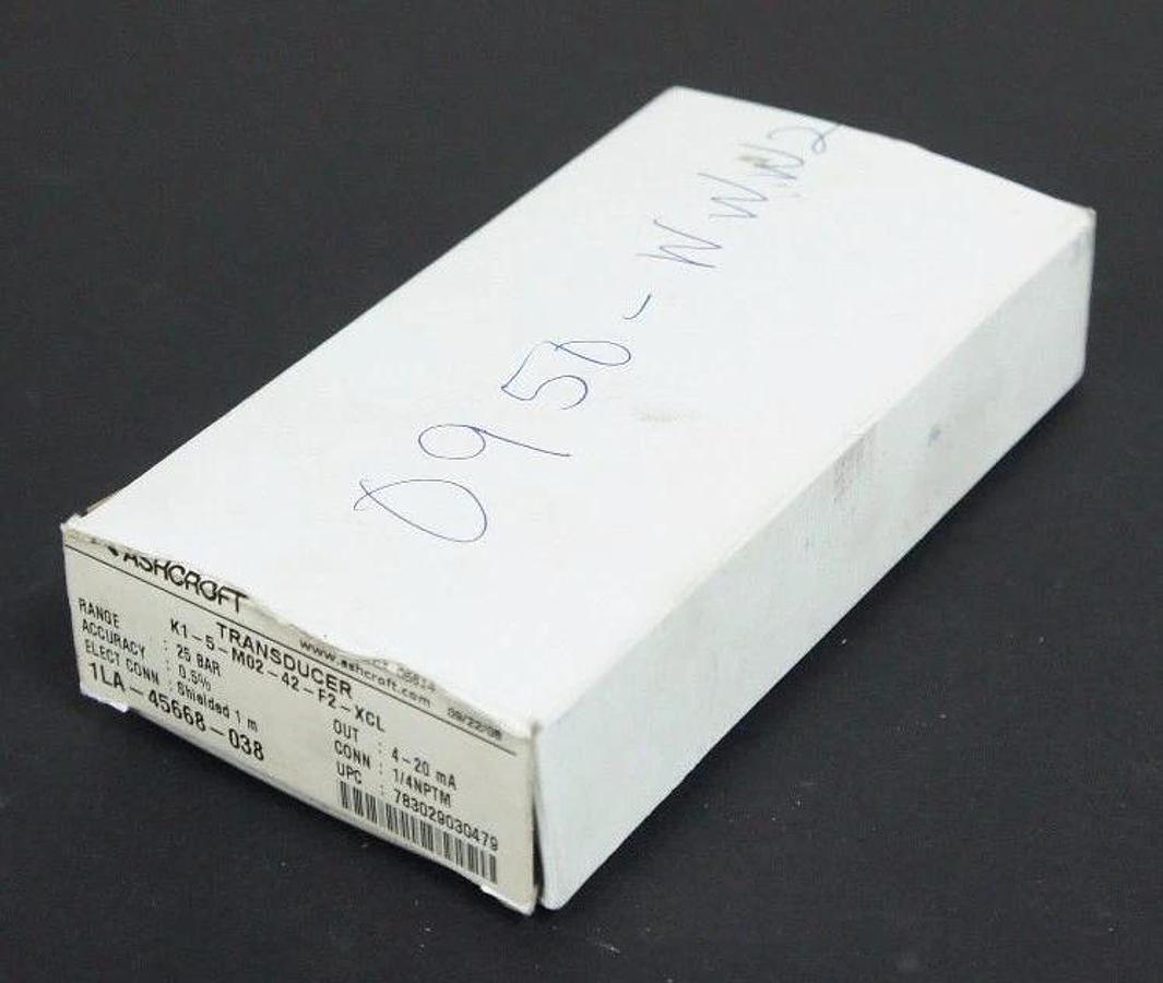 Used NIB ASHCROFT K15M0242F2500#XCL TRANSDUCER XCL 25BAR 10-36VDC 4-20MA