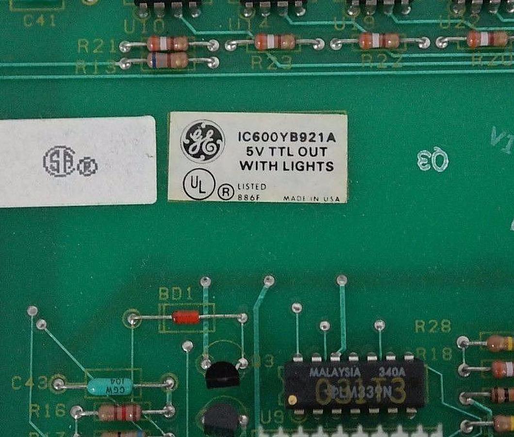 Used NIB GE IC600YB921A OUTPUT MODULE 5V WITH LIGHTS ASM. NO. 44A717567-G01