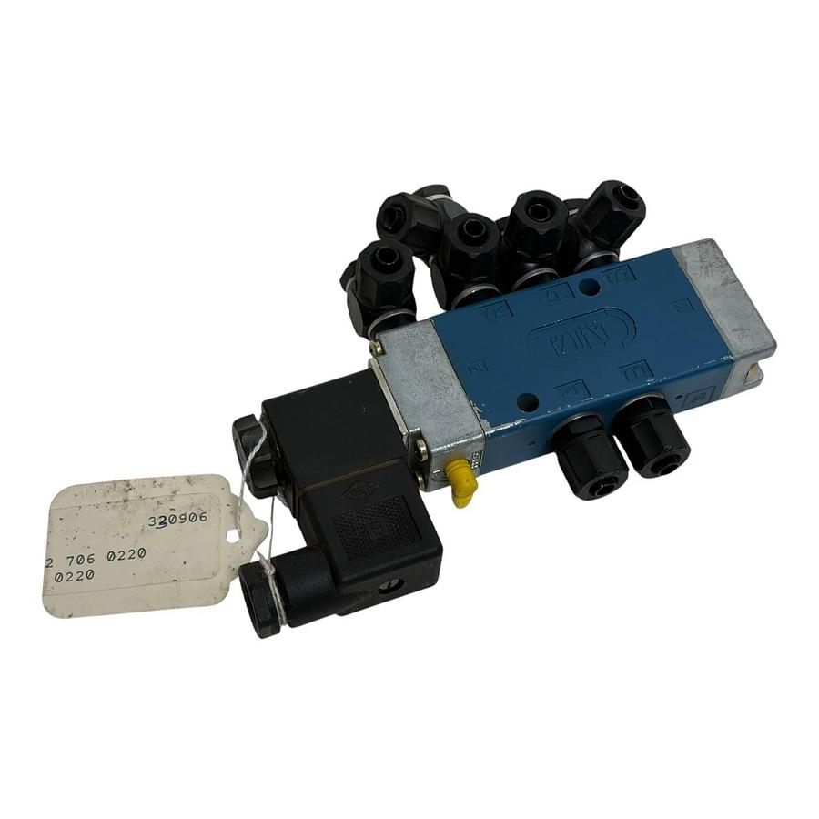 WABCO 572-706-0220 Solenoid Valve 24V 10bar Air Control Block 002-0288 - New