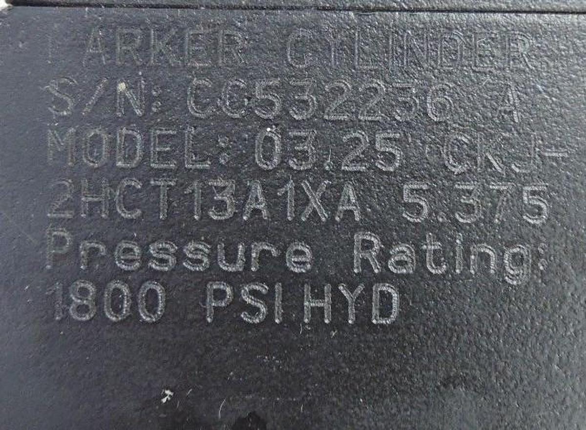 Used NEW PARKER 2 STAGE HYDRAULIC CYLINDER SER. 2H, BORE: 03.25 STROKE: 5.375, 2.250