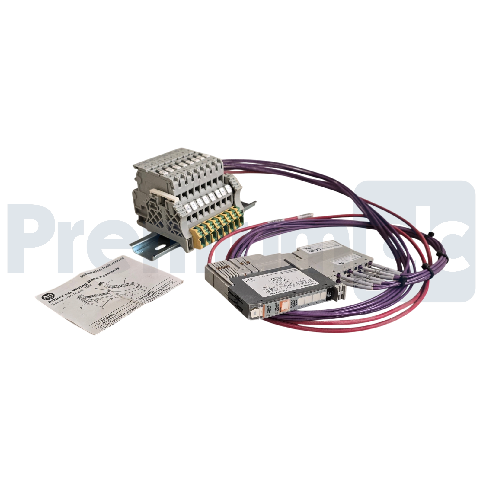 Used Allen Bradley 1734-IE8C /C POINT I/O 8-Ch Analog Current Input 1734-MB RTB Kit