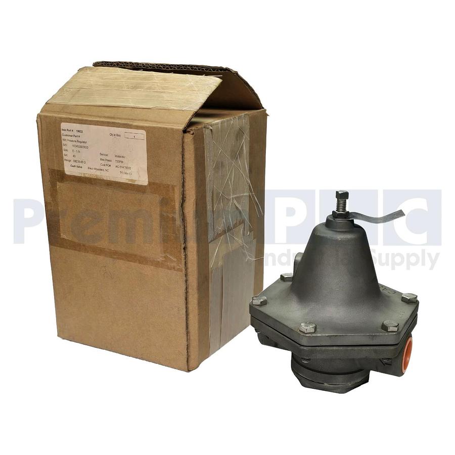 CASH VALVE B95 1" INCH PRESSURE REGULATOR RANGE 20-60 MAX-720PSI SET-40PSI NSMP