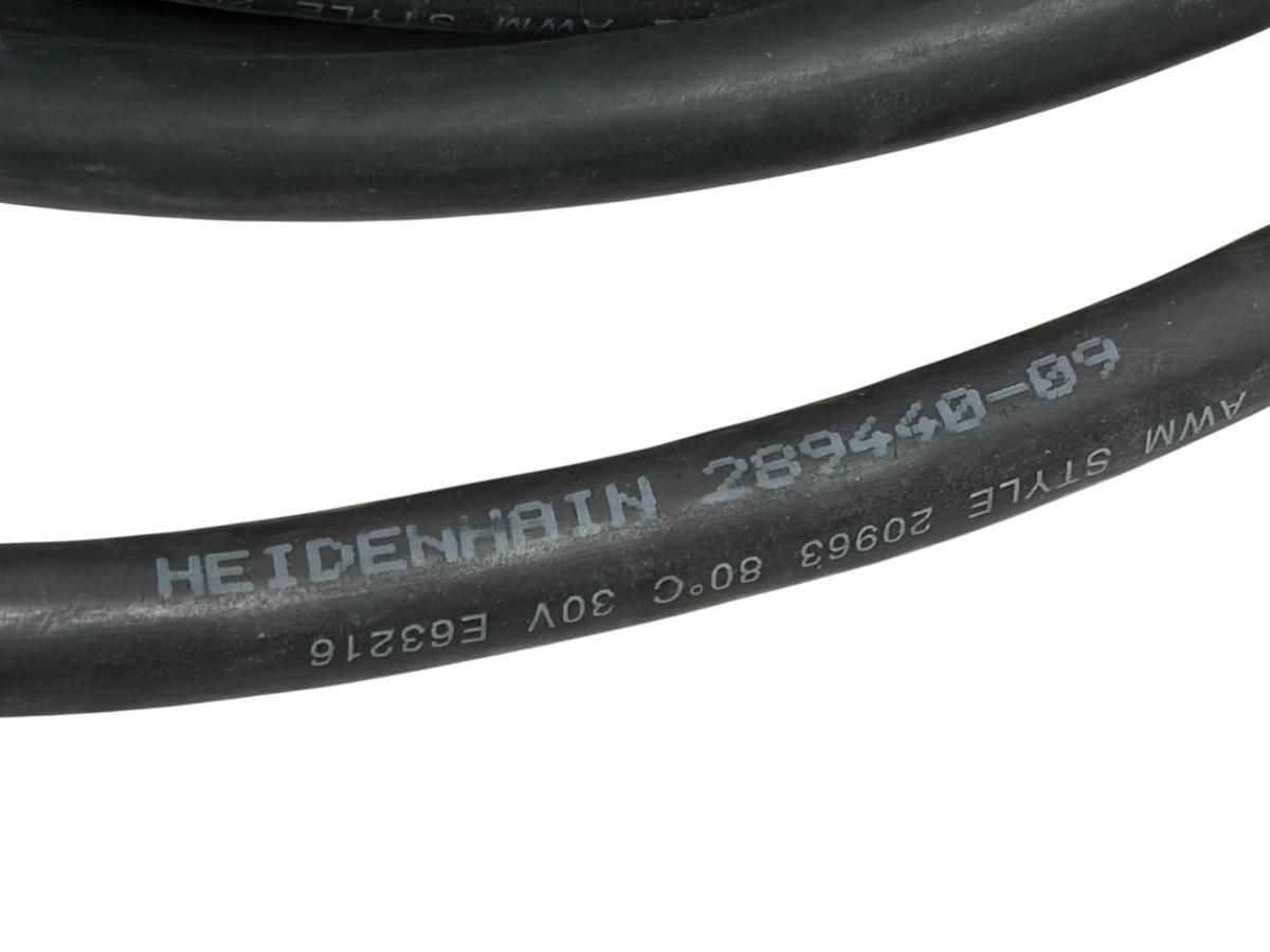 Used Heidenhain ID 289440-09 CNC Motor Encoder Cable 17-Pin Female to 25-Pin D-Sub