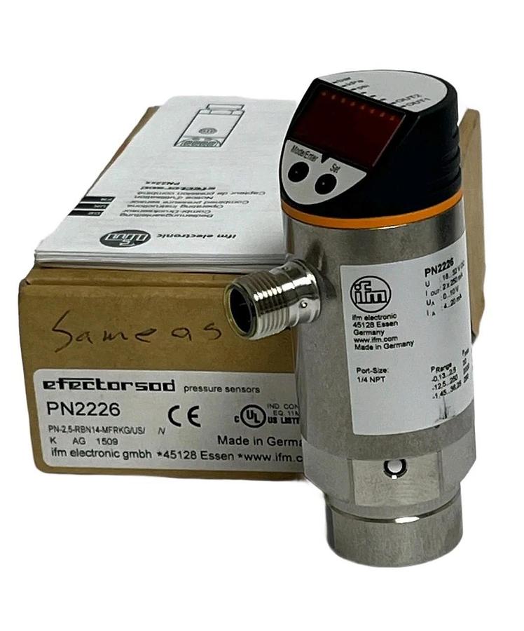IFM PN2226 PN-2,5-RBN14-MFRKG/US/ /V Pressure Sensor 0-100 Bar 1/4" NPT NSMP