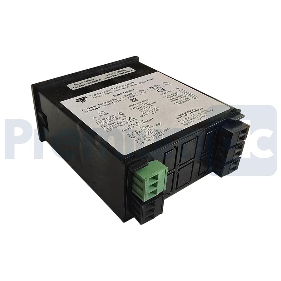 Used TRANSDUCER TECHNIQUES DPM-3 PLUG & PLAY LOAD CELL DIGITAL PANEL METER DPM3 NSMP