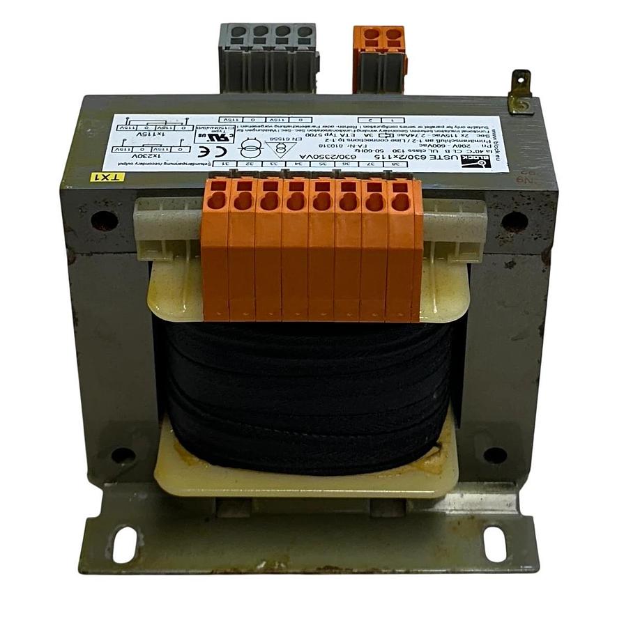 Used BLOCK USTE 630/2x115 / ETA Typ 5700 / 810318 Control Transformer 630/2350VA USNP