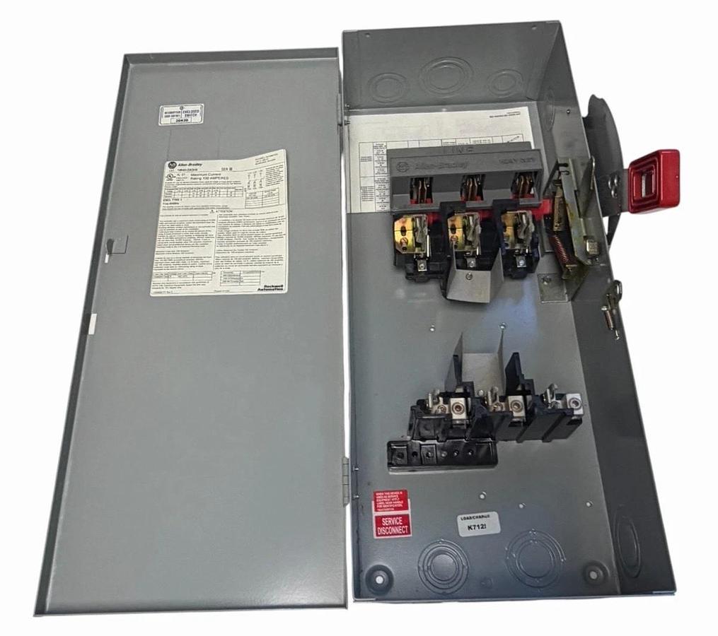 Allen Bradley 1494H-DA3H6 /B HD Fusible Disconnect Safety Switch 100A 600VAC NEW