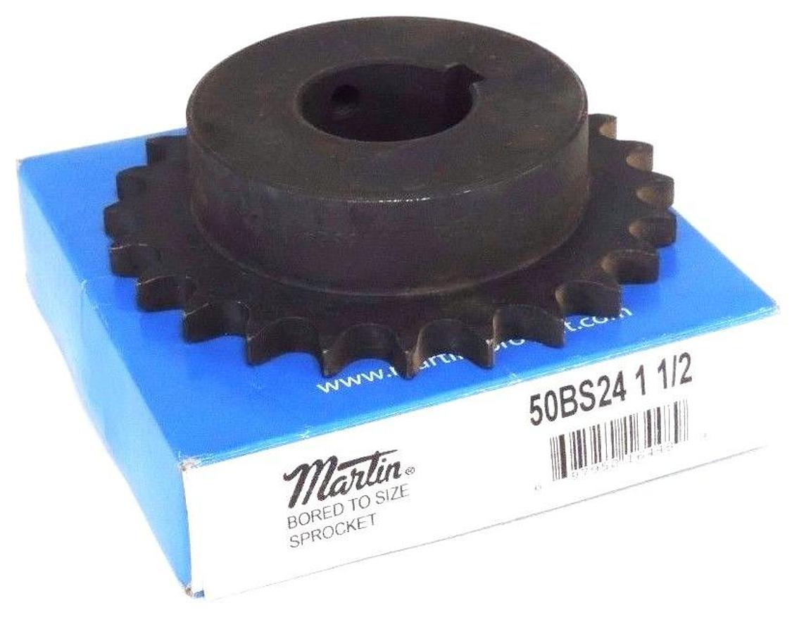 Used NIB MARTIN 50BS24-1-1/2 SPROCKET 1-1/2" BORE 50BS24112
