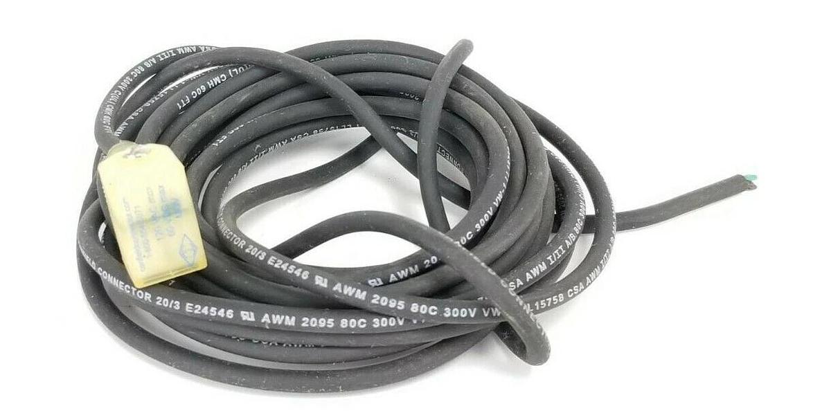 Used CANFIELD 120VAC 60VDC MOV SOLENOID CONNECTOR CABLE